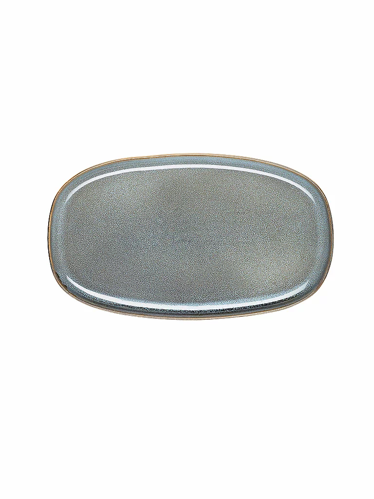 ASA SELECTION Platte oval 31x18cm Saisons  Denim hellblau